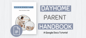 Parent Handbook Google Doc Tutorial