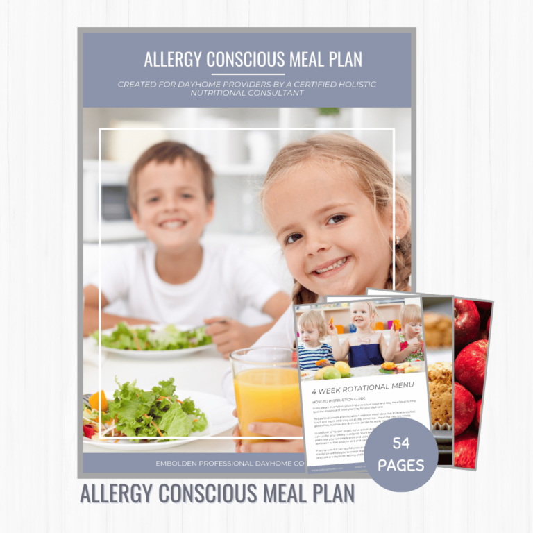 Allergy Conscious Meal Plan