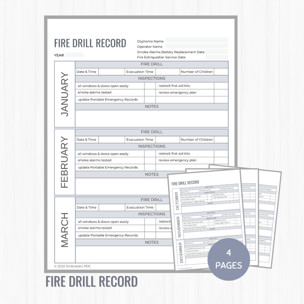 Fire Drill Record