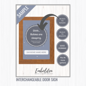 Interchangeable Door Sign