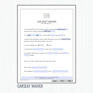 carseat waiver