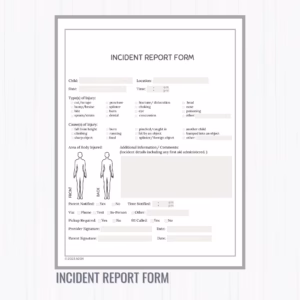 incident report form std