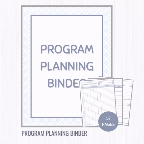 program planning binder