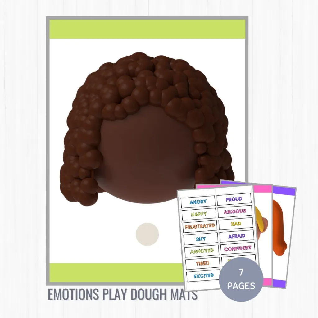 Emotions Play Dough Mats